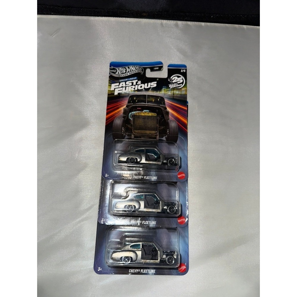 Hot Wheels Fast & Furious Chevy Fleetline 3 Pack Silver Series Dream Lineup 2/5